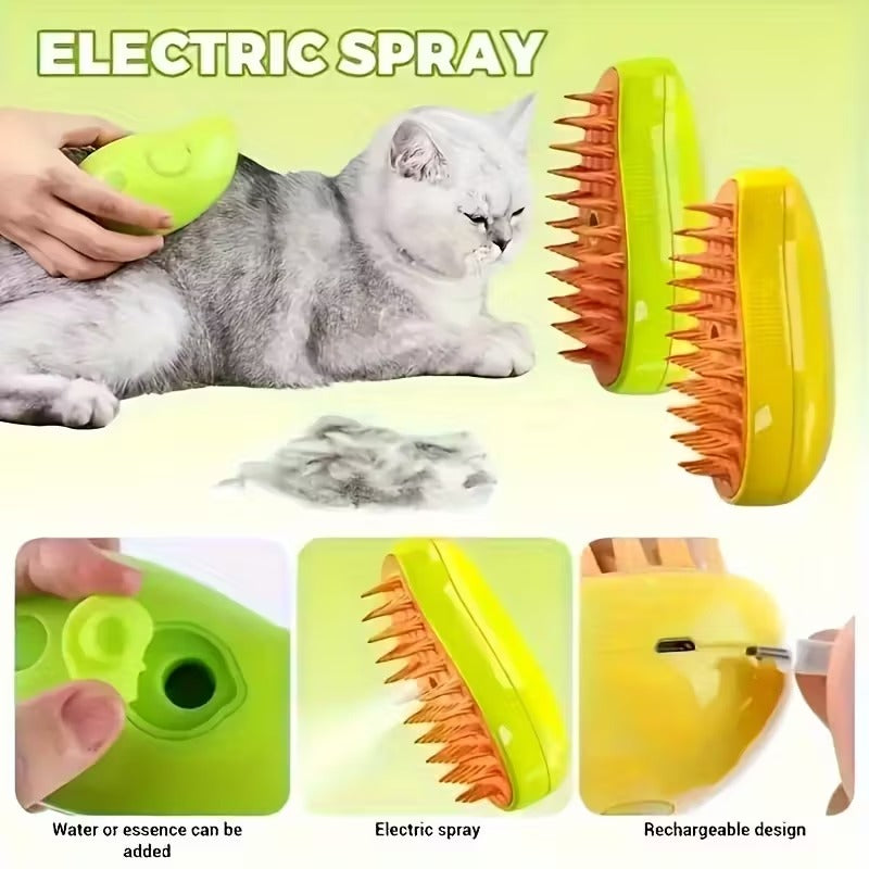 CEPILLO DE VAPOR PARA GATOS 3 EN 1