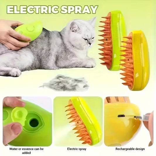 CEPILLO DE VAPOR PARA GATOS 3 EN 1
